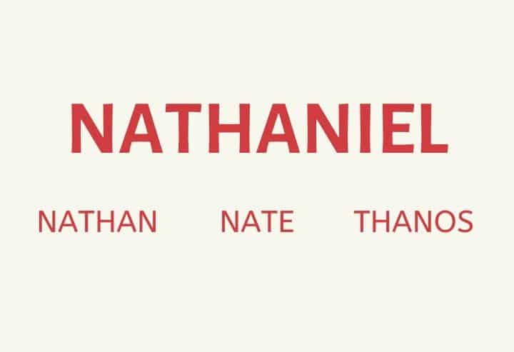 45 Famous Nicknames for Nathaniel Latest Update 2020