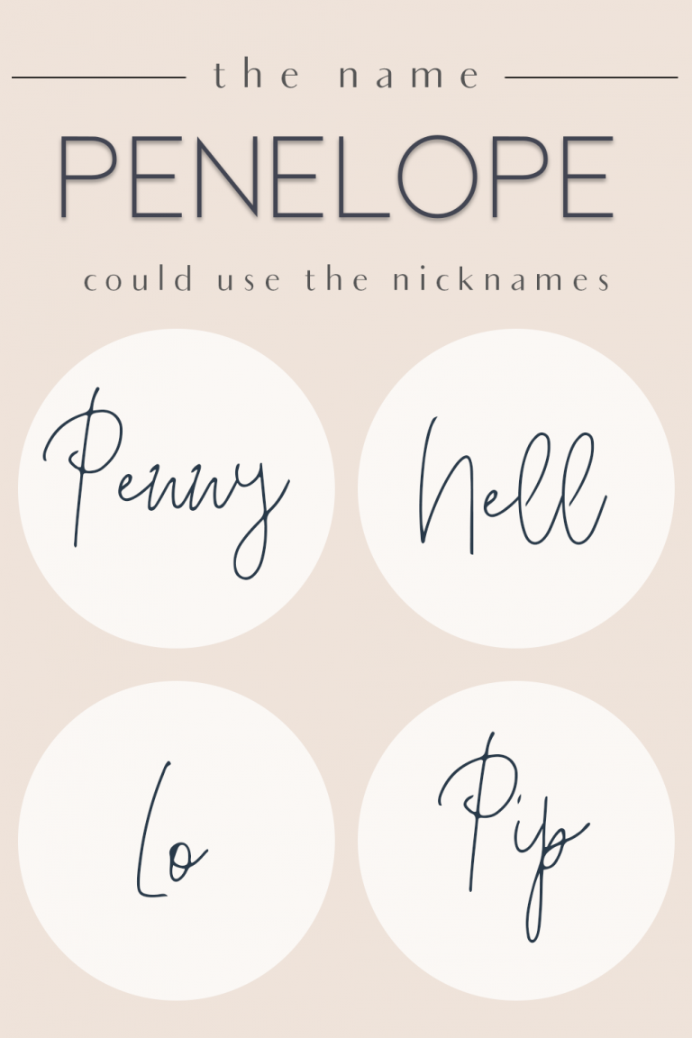 60 Good Nicknames for Penelope Latest Update 2020