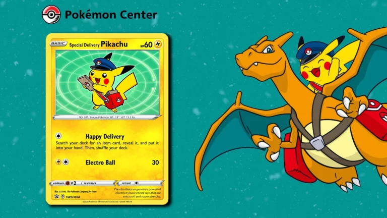 How to Get Free Rare Pikachu Special Delivery Card from Pokemon Center